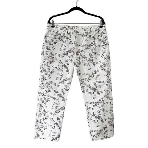 NWT Rag & Bone Micro Floral Boy High Waist Cropped Jeans sz 28 - Picture 3 of 9